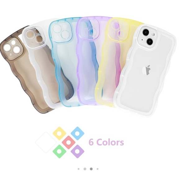 🎈Phone Case Compatible with iPhone 15 Plus, Curly Wavy Edge, NIP - Picture 5 of 7